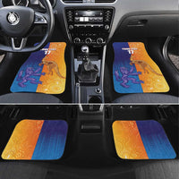 Custom Scotland and Australia Rugby Car Mats Wallabies Thistle Together