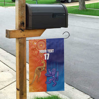 Custom Scotland and Australia Rugby Garden Flag Wallabies Thistle Together