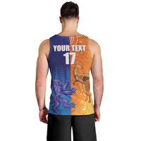Custom Scotland and Australia Rugby Men Tank Top Wallabies Thistle Together