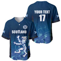 Custom Scotland Rugby Baseball Jersey Go Scottish Thistle