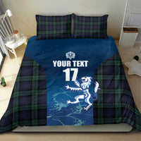 Custom Scotland Rugby Bedding Set Go Scottish Thistle