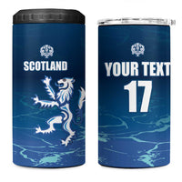 Custom Scotland Rugby 4 in 1 Can Cooler Tumbler Go Scottish Thistle