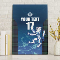 Custom Scotland Rugby Canvas Wall Art Go Scottish Thistle
