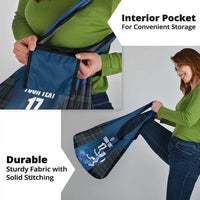Custom Scotland Rugby Grocery Bag Go Scottish Thistle