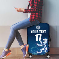 Custom Scotland Rugby Luggage Cover Go Scottish Thistle