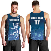 Custom Scotland Rugby Men Tank Top Go Scottish Thistle