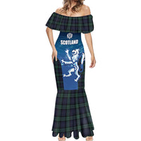 Custom Scotland Rugby Mermaid Dress Go Scottish Thistle