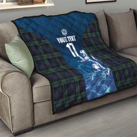 Custom Scotland Rugby Quilt Go Scottish Thistle