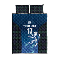 Custom Scotland Rugby Quilt Bed Set Go Scottish Thistle