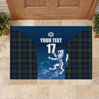 Custom Scotland Rugby Rubber Doormat Go Scottish Thistle