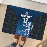 Custom Scotland Rugby Rubber Doormat Go Scottish Thistle