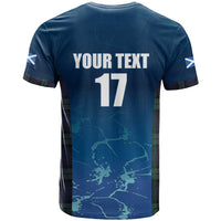 Custom Scotland Rugby T Shirt Go Scottish Thistle