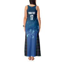 Custom Scotland Rugby Tank Maxi Dress Go Scottish Thistle