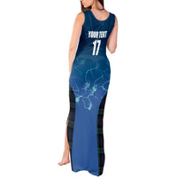 Custom Scotland Rugby Tank Maxi Dress Go Scottish Thistle