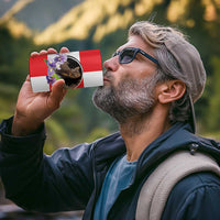 Croatia European Pine Marten and Iris 4 in 1 Can Cooler Tumbler National Animal and Flowers