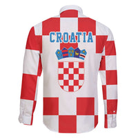 Croatia European Pine Marten and Iris Family Matching Tank Maxi Dress and Hawaiian Shirt National Animal and Flowers LT17 - Wonder Print Shop