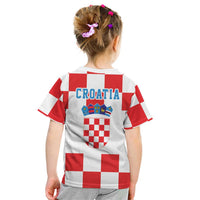 Croatia European Pine Marten and Iris Kid T Shirt National Animal and Flowers LT17 - Wonder Print Shop