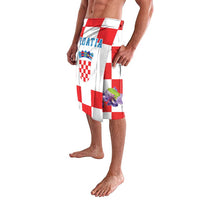 Croatia European Pine Marten and Iris Lavalava National Animal and Flowers LT17 - Wonder Print Shop