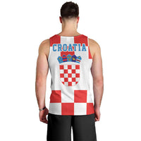 Croatia European Pine Marten and Iris Men Tank Top National Animal and Flowers LT17 - Wonder Print Shop