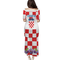 Croatia European Pine Marten and Iris Puletasi National Animal and Flowers LT17 - Wonder Print Shop