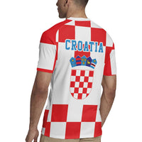 Croatia European Pine Marten and Iris Rugby Jersey National Animal and Flowers LT17 - Wonder Print Shop