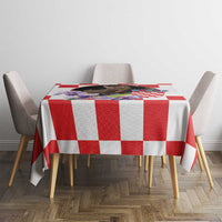 Croatia European Pine Marten and Iris Tablecloth National Animal and Flowers LT17 - Wonder Print Shop