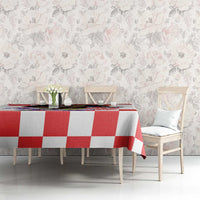 Croatia European Pine Marten and Iris Tablecloth National Animal and Flowers LT17 - Wonder Print Shop