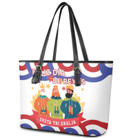Croatia Epiphany Leather Tote Bag Bogojavljenje - Sveta Tri Kralja