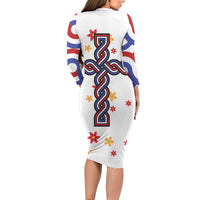 Croatia Epiphany Long Sleeve Bodycon Dress Bogojavljenje - Sveta Tri Kralja LT17 - Wonder Print Shop