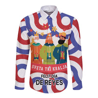 Croatia Epiphany Long Sleeve Button Shirt Bogojavljenje - Sveta Tri Kralja