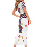 Croatia Epiphany Short Sleeve Bodycon Dress Bogojavljenje - Sveta Tri Kralja LT17 - Wonder Print Shop