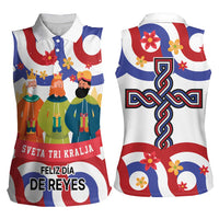 Croatia Epiphany Women Sleeveless Polo Shirt Bogojavljenje - Sveta Tri Kralja LT17 - Wonder Print Shop
