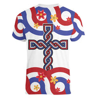 Croatia Epiphany Women V-Neck T-Shirt Bogojavljenje - Sveta Tri Kralja LT17 - Wonder Print Shop