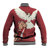 Latvia Restoration of Independence Day Baseball Jacket Latvija 4th May with Dove