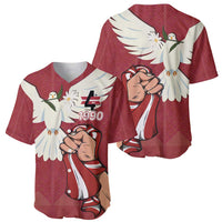 Latvia Restoration of Independence Day Baseball Jersey Latvija 4th May with Dove