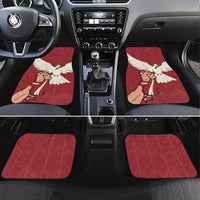 Latvia Restoration of Independence Day Car Mats Latvija 4th May with Dove