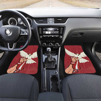 Latvia Restoration of Independence Day Car Mats Latvija 4th May with Dove