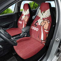 Latvia Restoration of Independence Day Car Seat Cover Latvija 4th May with Dove