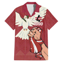 Latvia Restoration of Independence Day Family Matching Mermaid Dress and Hawaiian Shirt Latvija 4th May with Dove