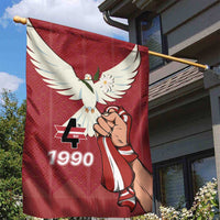 Latvia Restoration of Independence Day Garden Flag Latvija 4th May with Dove
