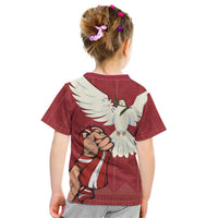 Latvia Restoration of Independence Day Kid T Shirt Latvija 4th May with Dove