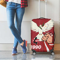 Latvia Restoration of Independence Day Luggage Cover Latvija 4th May with Dove