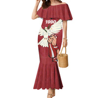 Latvia Restoration of Independence Day Mermaid Dress Latvija 4th May with Dove