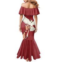 Latvia Restoration of Independence Day Mermaid Dress Latvija 4th May with Dove