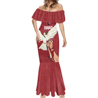 Latvia Restoration of Independence Day Mermaid Dress Latvija 4th May with Dove