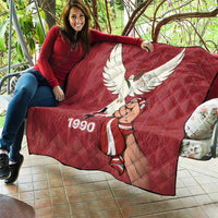 Latvia Restoration of Independence Day Quilt Latvija 4th May with Dove