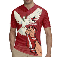 Latvia Restoration of Independence Day Rugby Jersey Latvija 4th May with Dove
