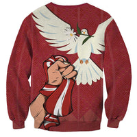 Latvia Restoration of Independence Day Sweatshirt Latvija 4th May with Dove