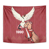 Latvia Restoration of Independence Day Tapestry Latvija 4th May with Dove
