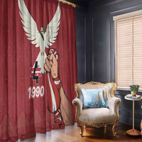 Latvia Restoration of Independence Day Window Curtain Latvija 4th May with Dove